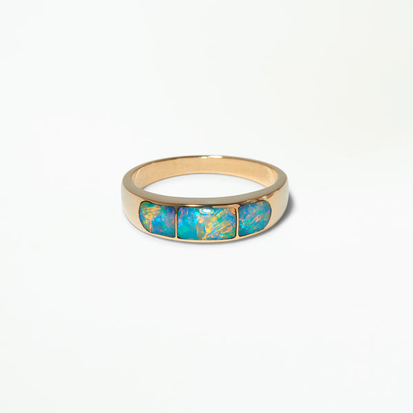 One of a Kind Opal Inlay Ring No. 1