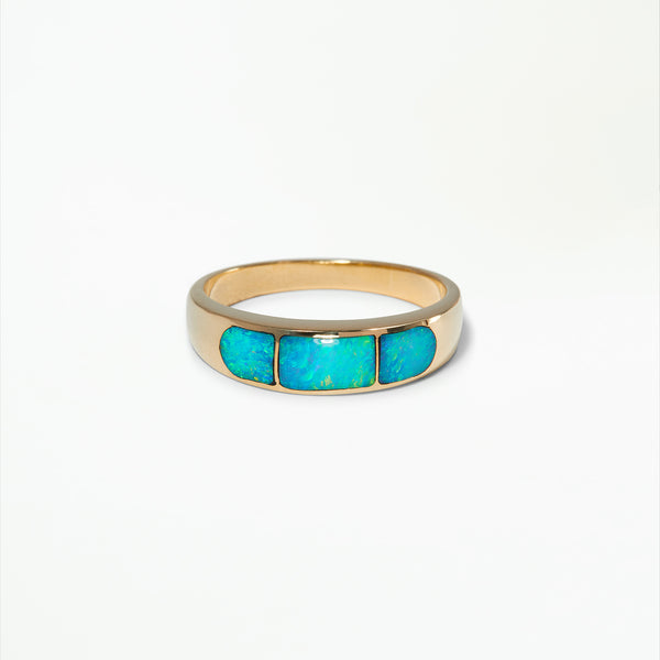 One of a Kind Opal Inlay Ring No. 3