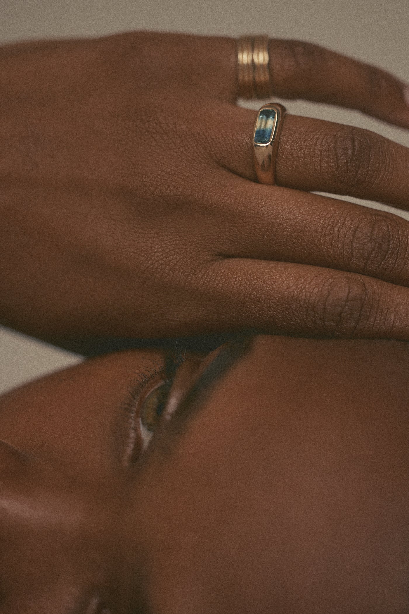 One Of A Kind Emerald Cut Sapphire Soft Signet No. 2