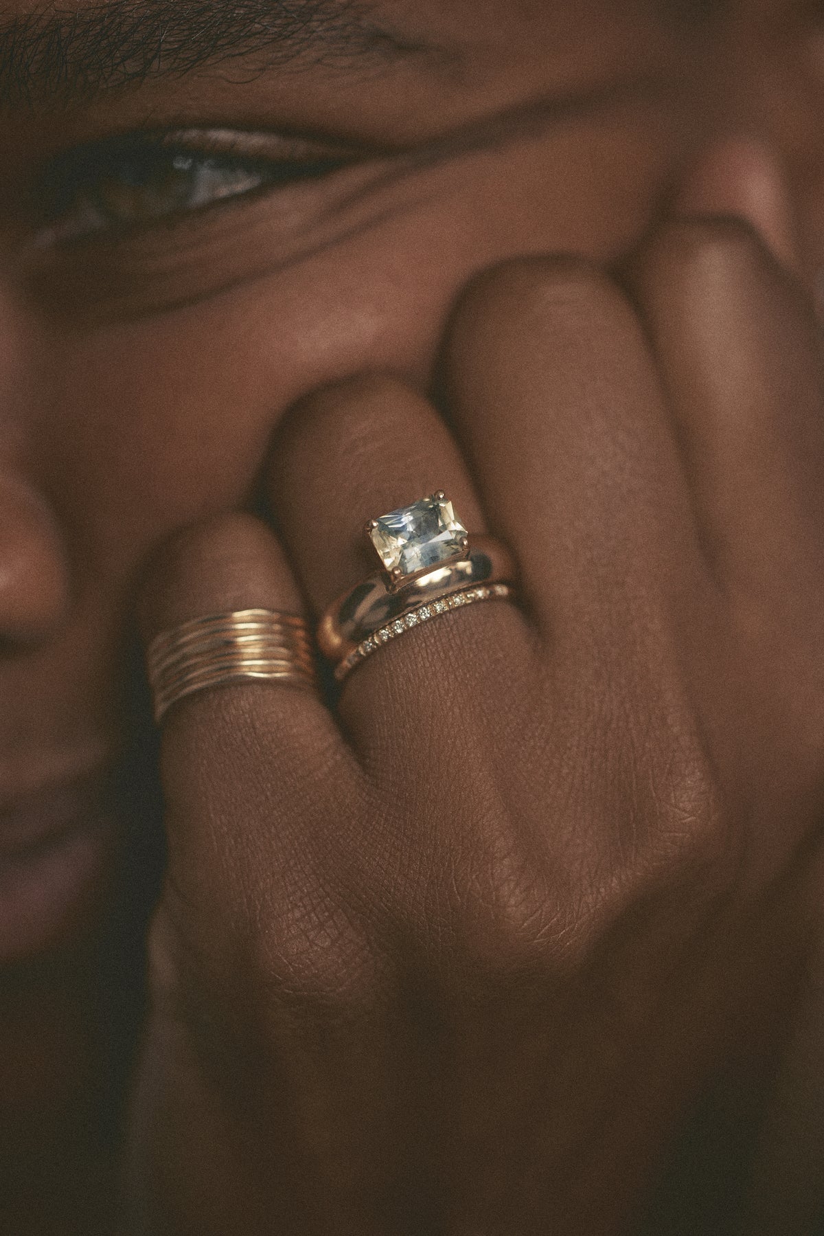 Sapphire Dome Monolith Ring
