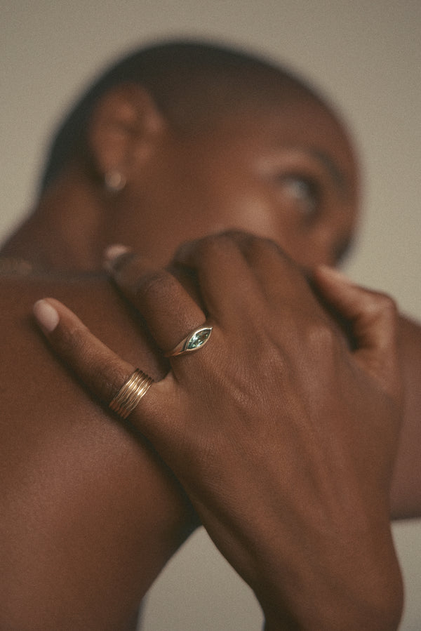 One Of A Kind Marquise Sapphire Signet