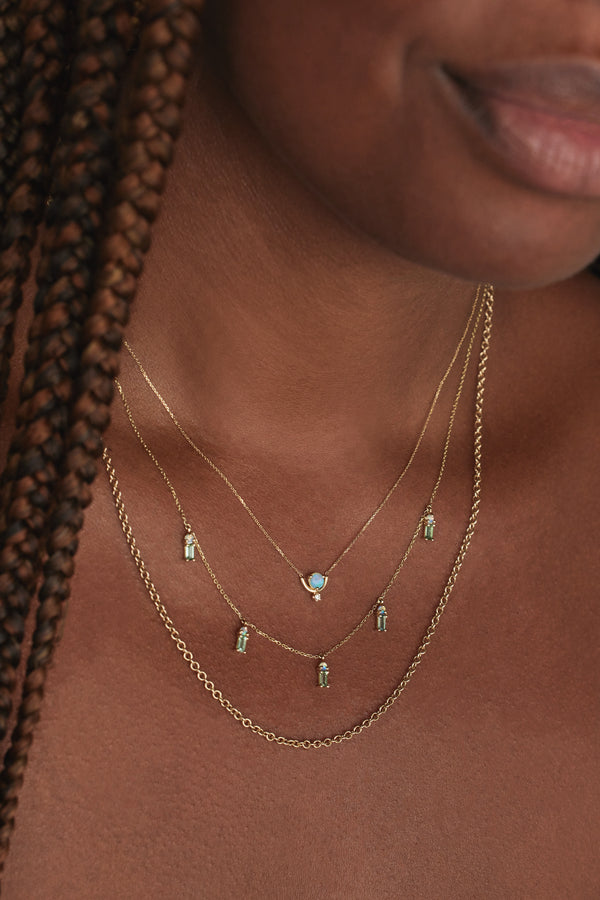 Nestled Opal and Diamond Necklace - Web Exclusive