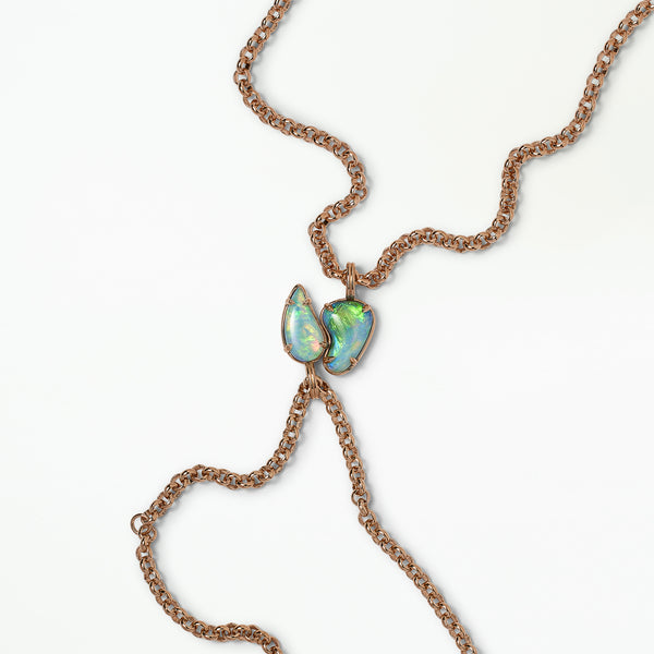 One of a Kind Borealis Opal Pendants No. 42 & No. 43