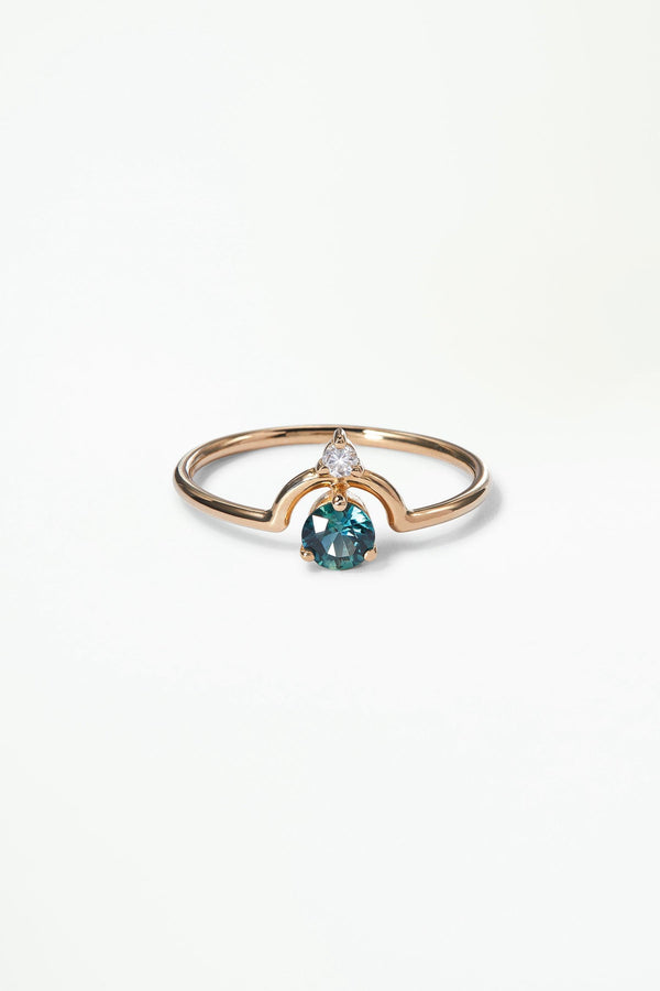 Small Round Nestled Ring