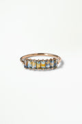 Baguette Cut Sapphire Mosaic Ring No. 44