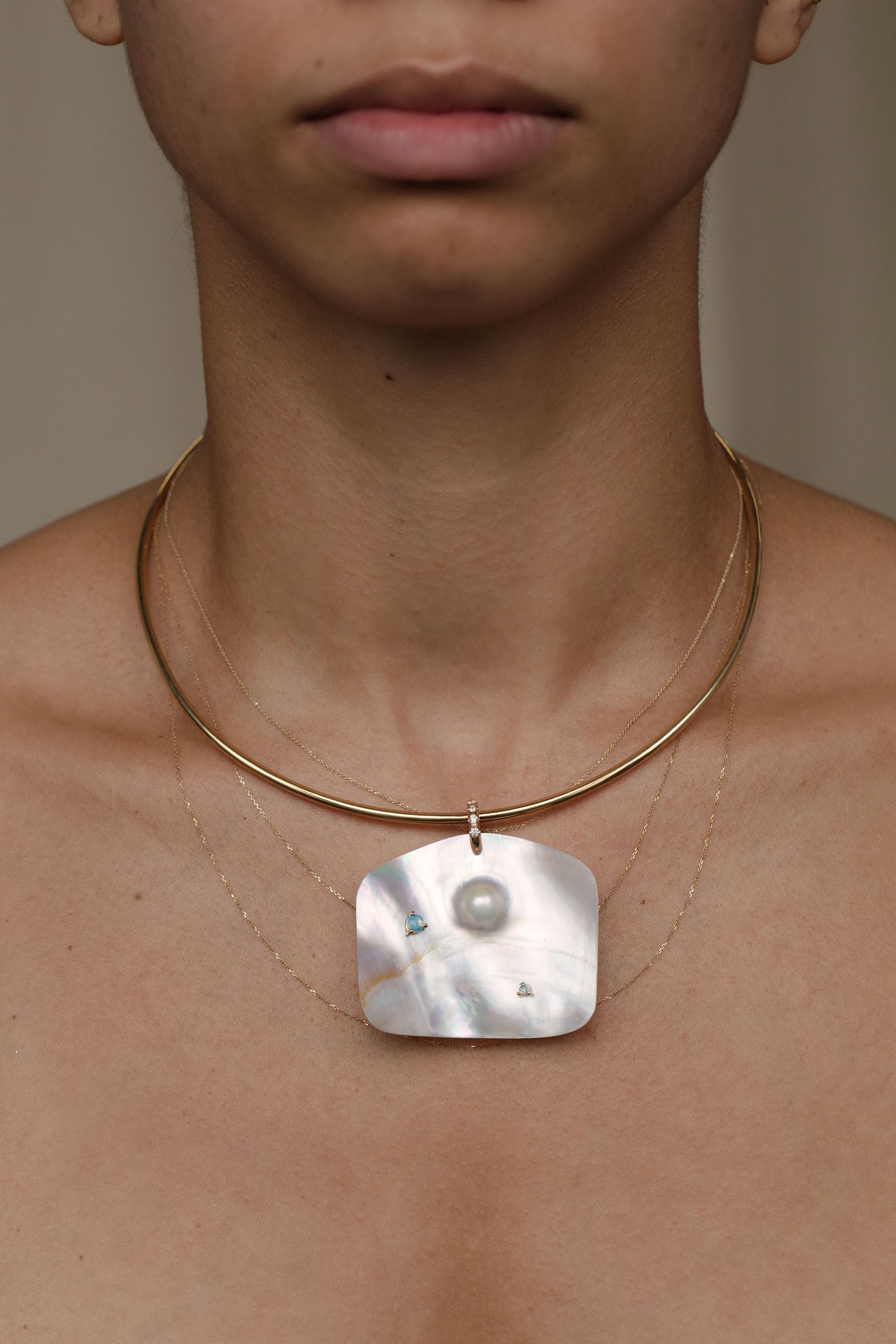 Mother of Pearl Neck Cuff