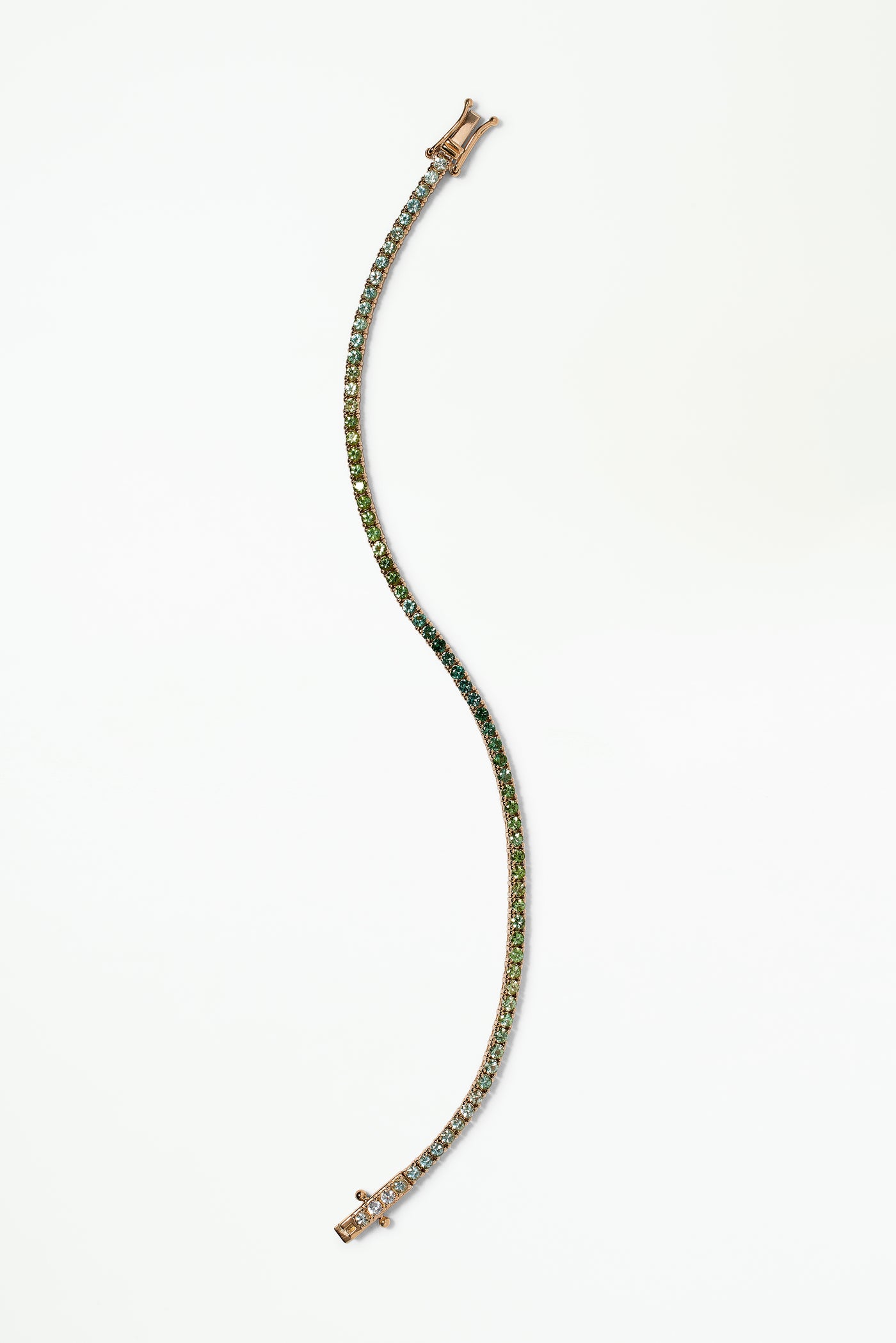 One of a Kind Green Tourmaline Tennis Bracelet