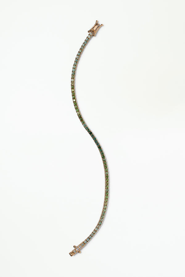 One of a Kind Green Tourmaline Tennis Bracelet