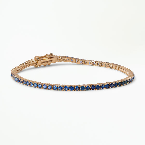 One of a Kind Sapphire Gradient Tennis Bracelet