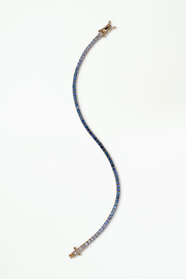 One of a Kind Sapphire Gradient Tennis Bracelet