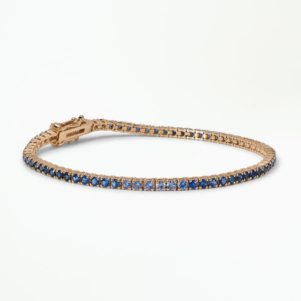 One of a Kind Sapphire Pulse Tennis Bracelet