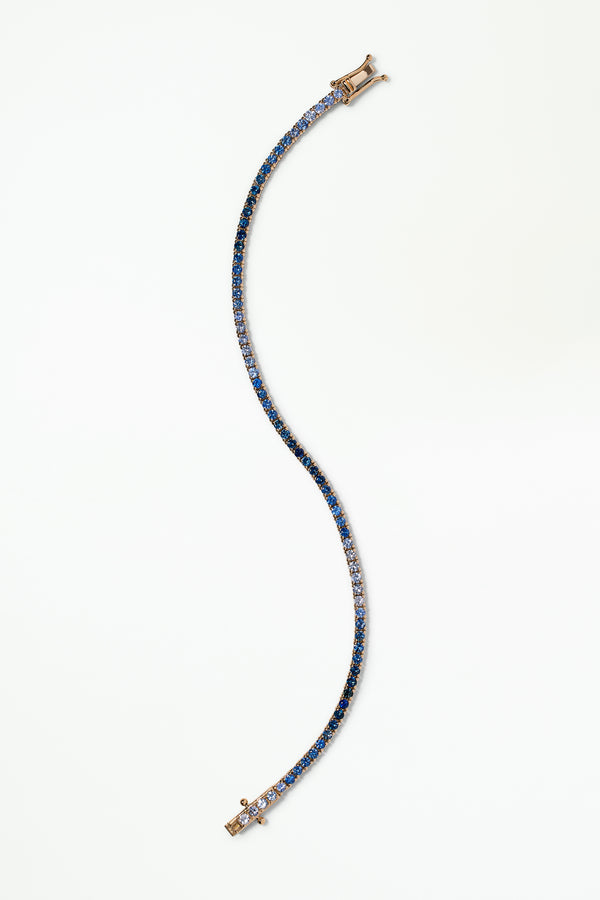One of a Kind Sapphire Pulse Tennis Bracelet