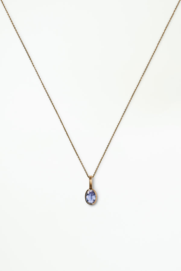 One of a Kind Sapphire Rain Pendant No. 6