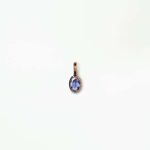 One of a Kind Sapphire Rain Pendant No. 6