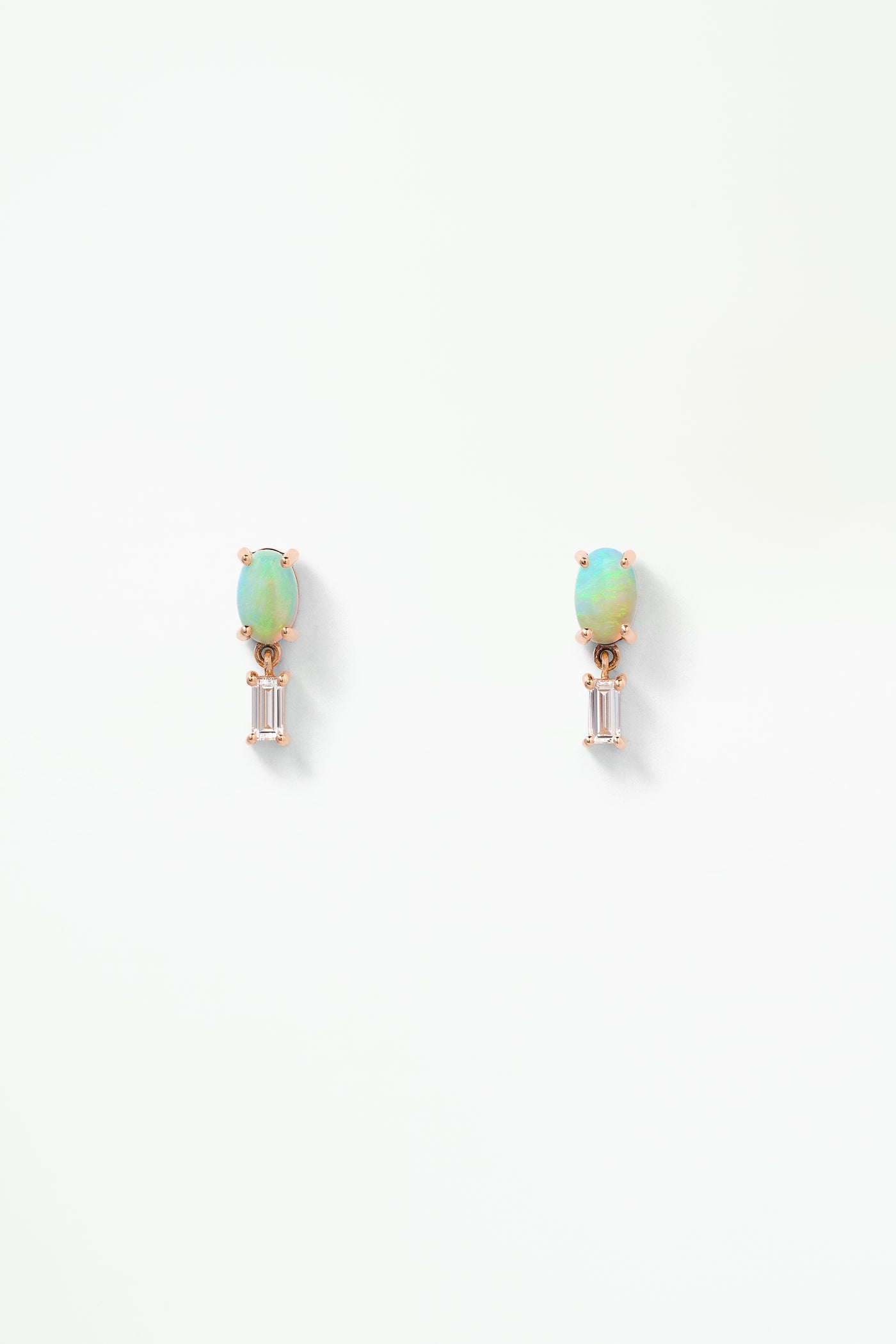 Opal and Diamond Stela Earring - Single
