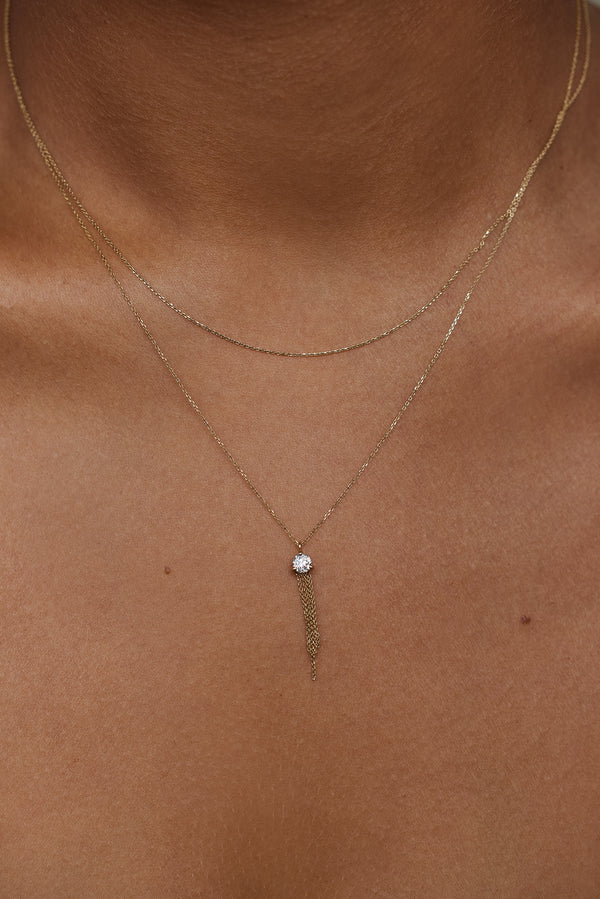Large Diamond Haze Necklace