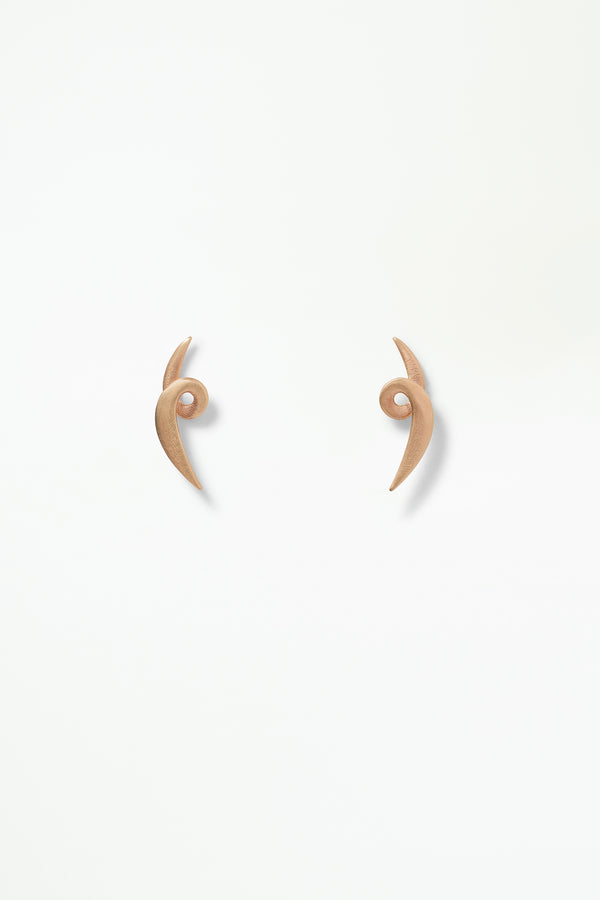 Large Spiral Wisp Earring - Single