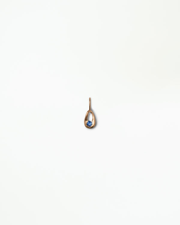 Sapphire Drop Charm