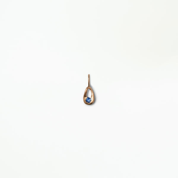 Sapphire Drop Charm