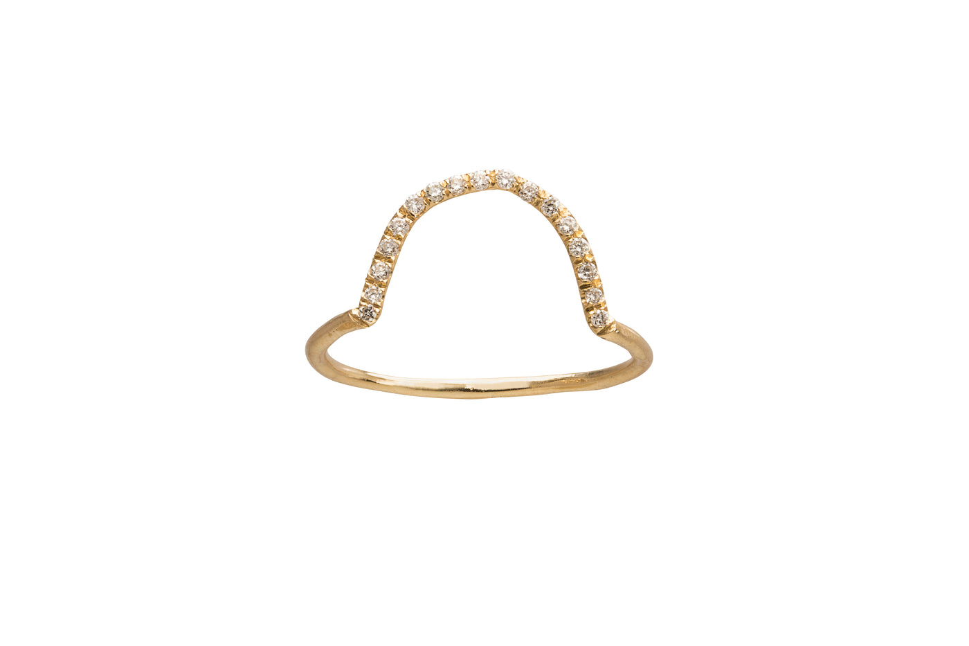 Micropave Big Arc Ring