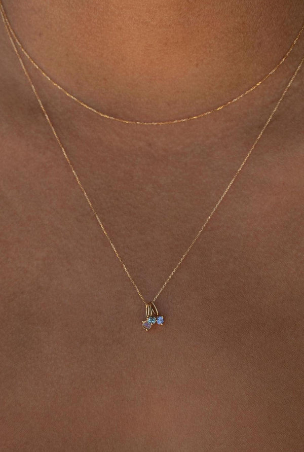 Birthstone Necklace Charm 14K | Jewellery | Anna + Nina