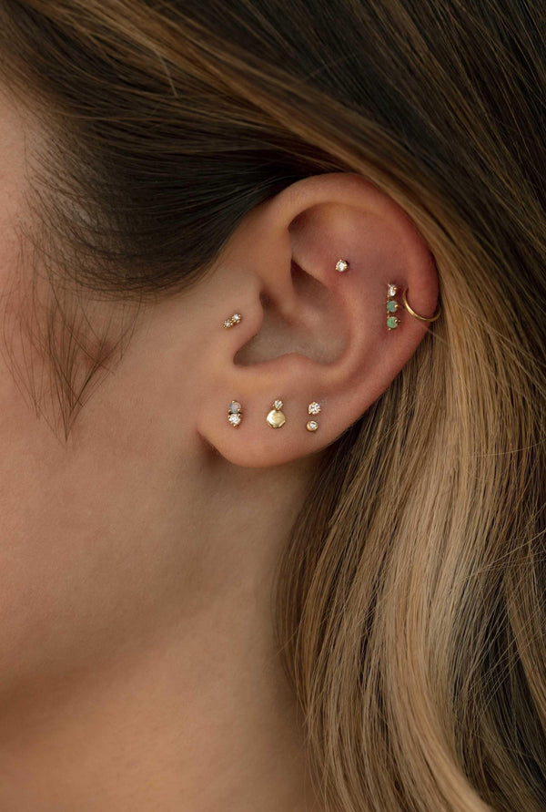Tiny Diamond Piercing Earring – STONE AND STRAND