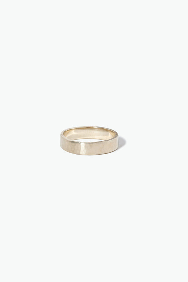 1.2 mm Hammered Wedding Band without Stones