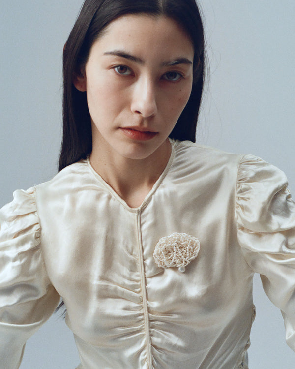 Large Crocheted Brooch