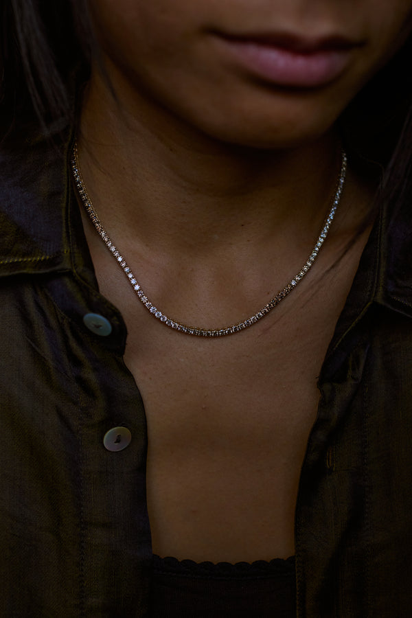One of a Kind Desert Diamond Tennis Necklace
