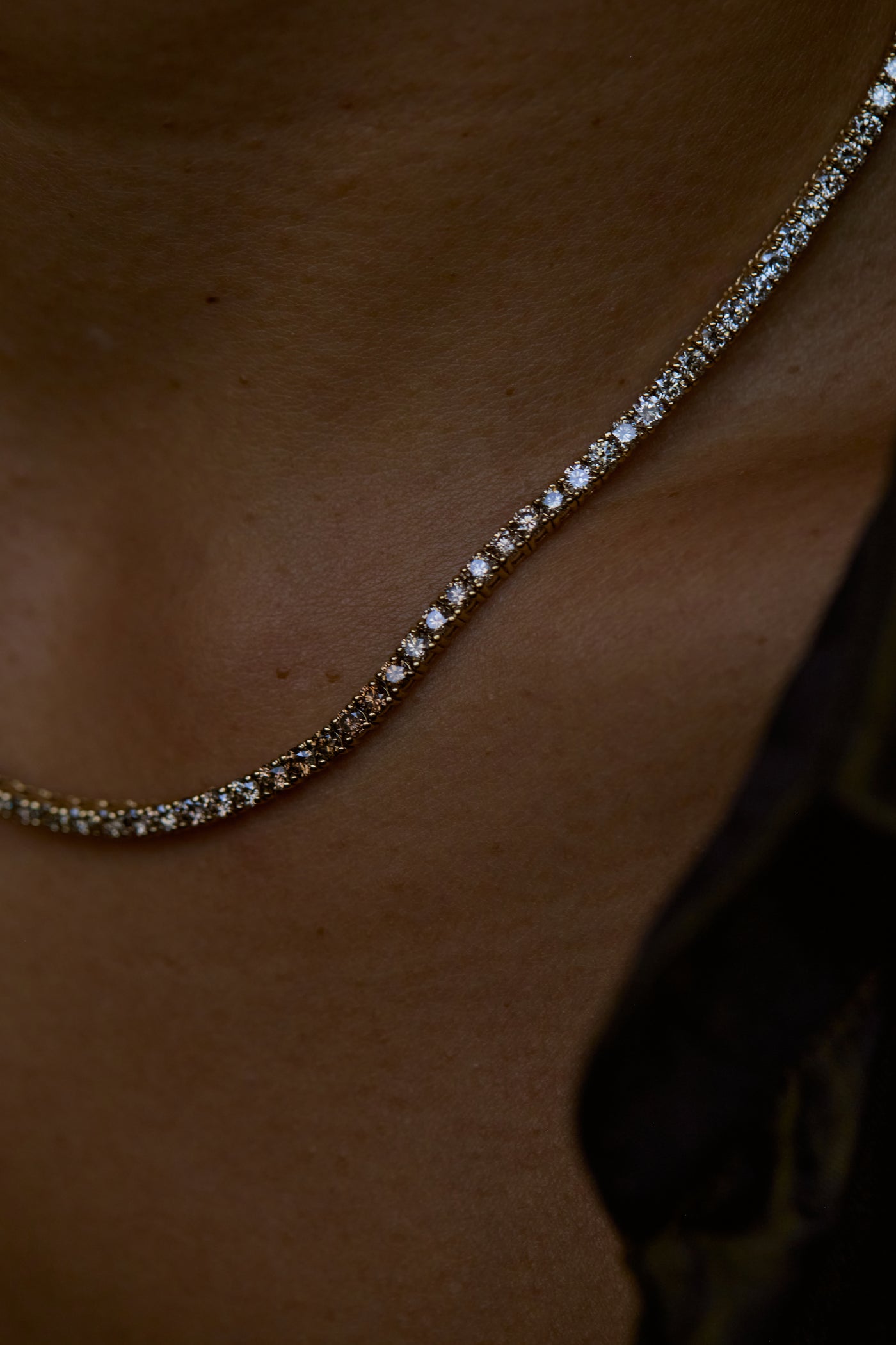 One of a Kind Desert Diamond Tennis Necklace