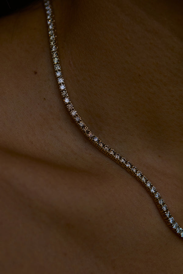 One of a Kind Desert Diamond Tennis Necklace