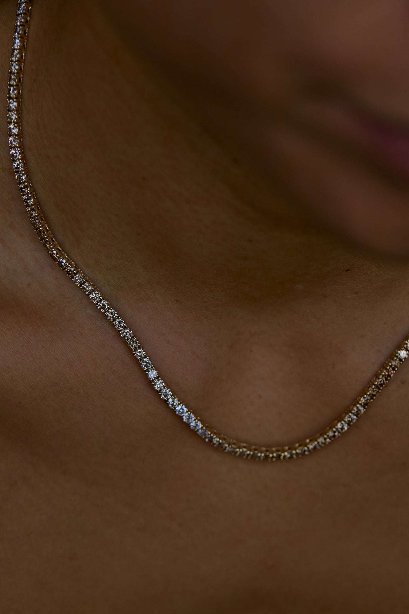 One of a Kind Desert Diamond Tennis Necklace