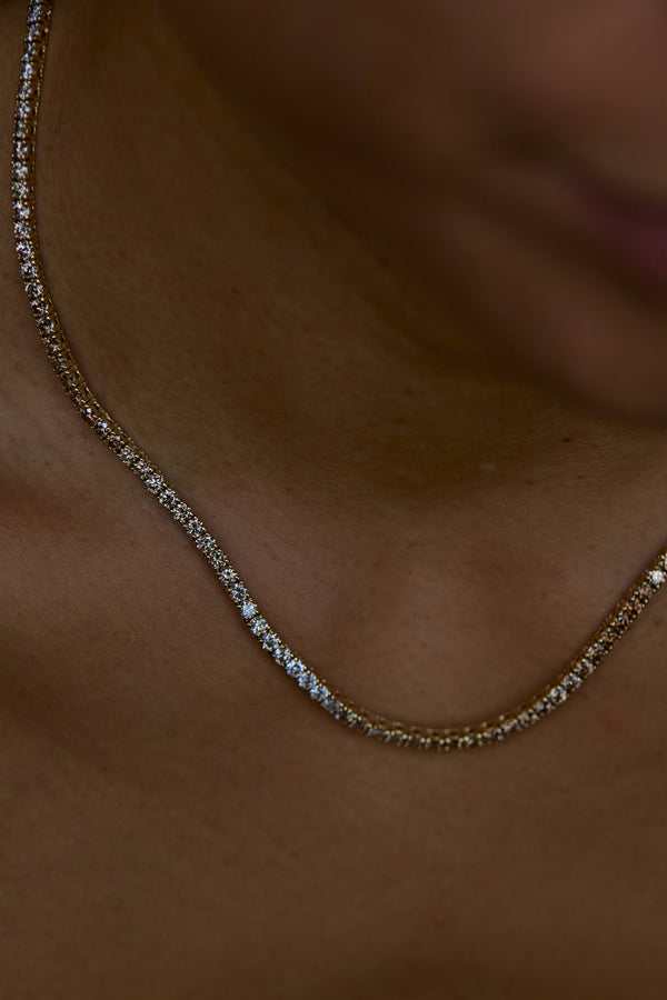 One of a Kind Desert Diamond Tennis Necklace