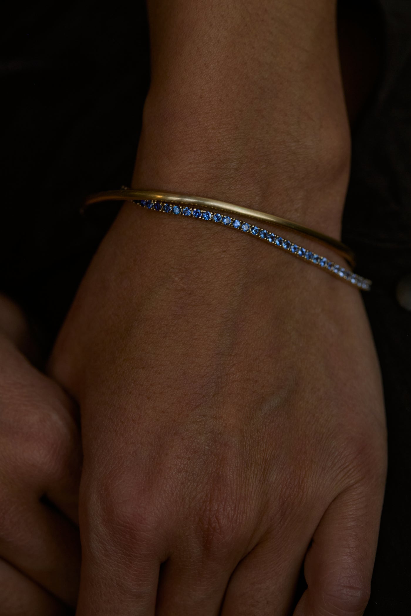 One of a Kind Sapphire Gradient Tennis Bracelet