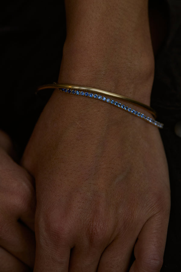 One of a Kind Sapphire Gradient Tennis Bracelet