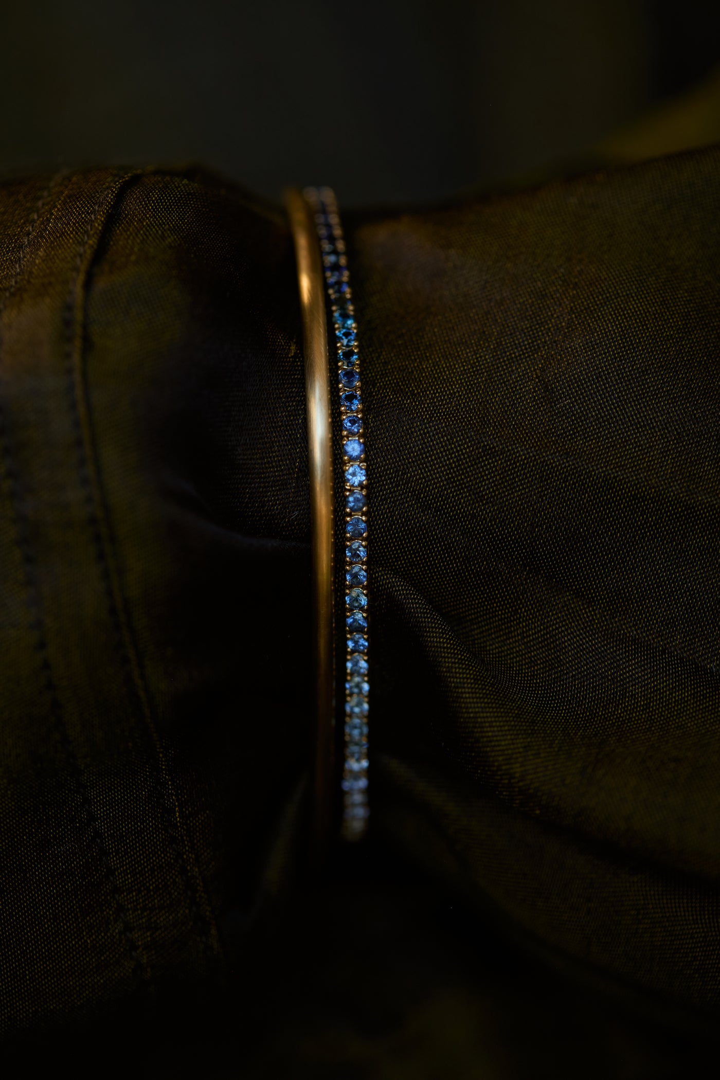 One of a Kind Sapphire Gradient Tennis Bracelet