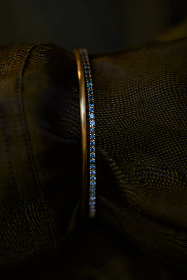 One of a Kind Sapphire Gradient Tennis Bracelet