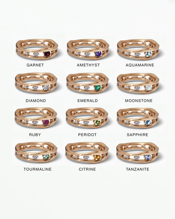 Birthstone Float Ring