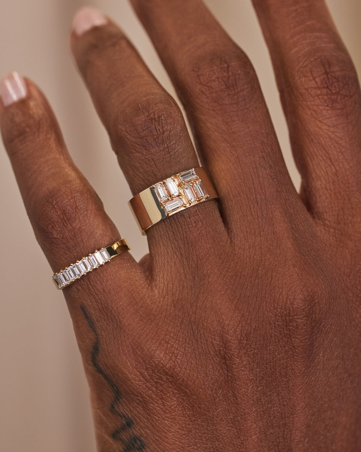 Baguette Cut Diamond Menhir Ring No. 20