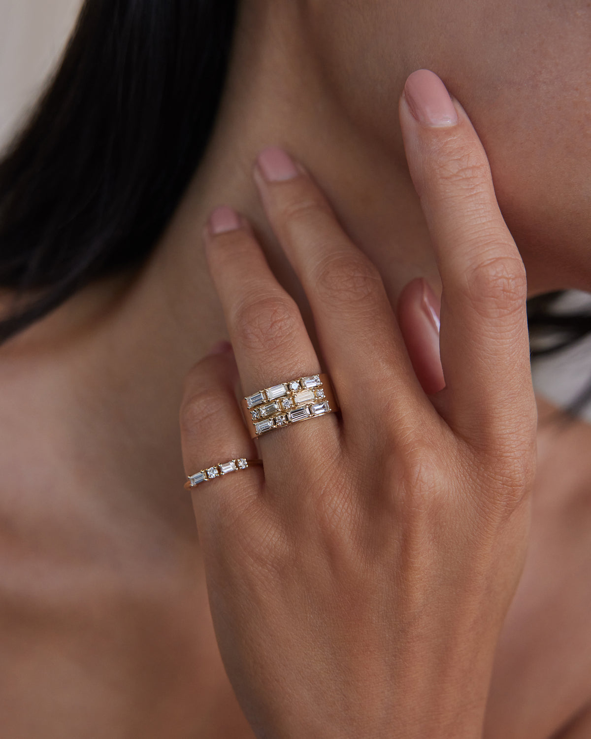 Baguette Cut Diamond Menhir Ring No. 25
