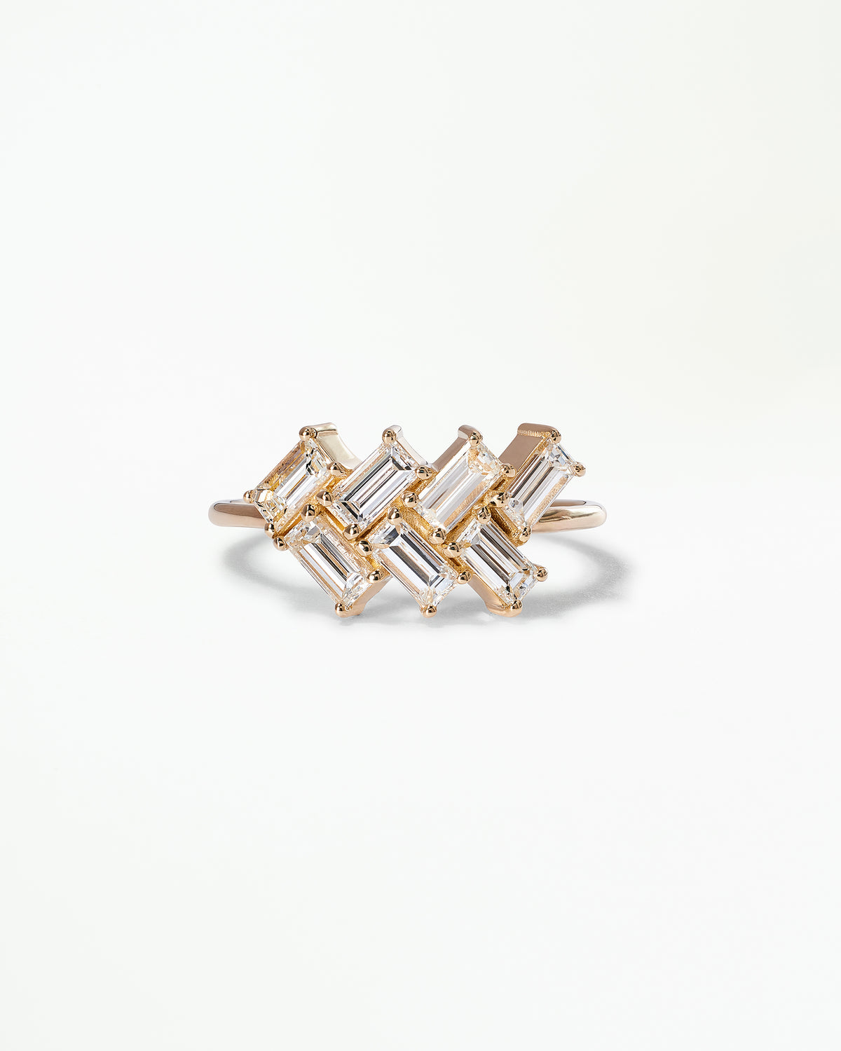 Baguette Cut Diamond Mosaic Ring No. 28