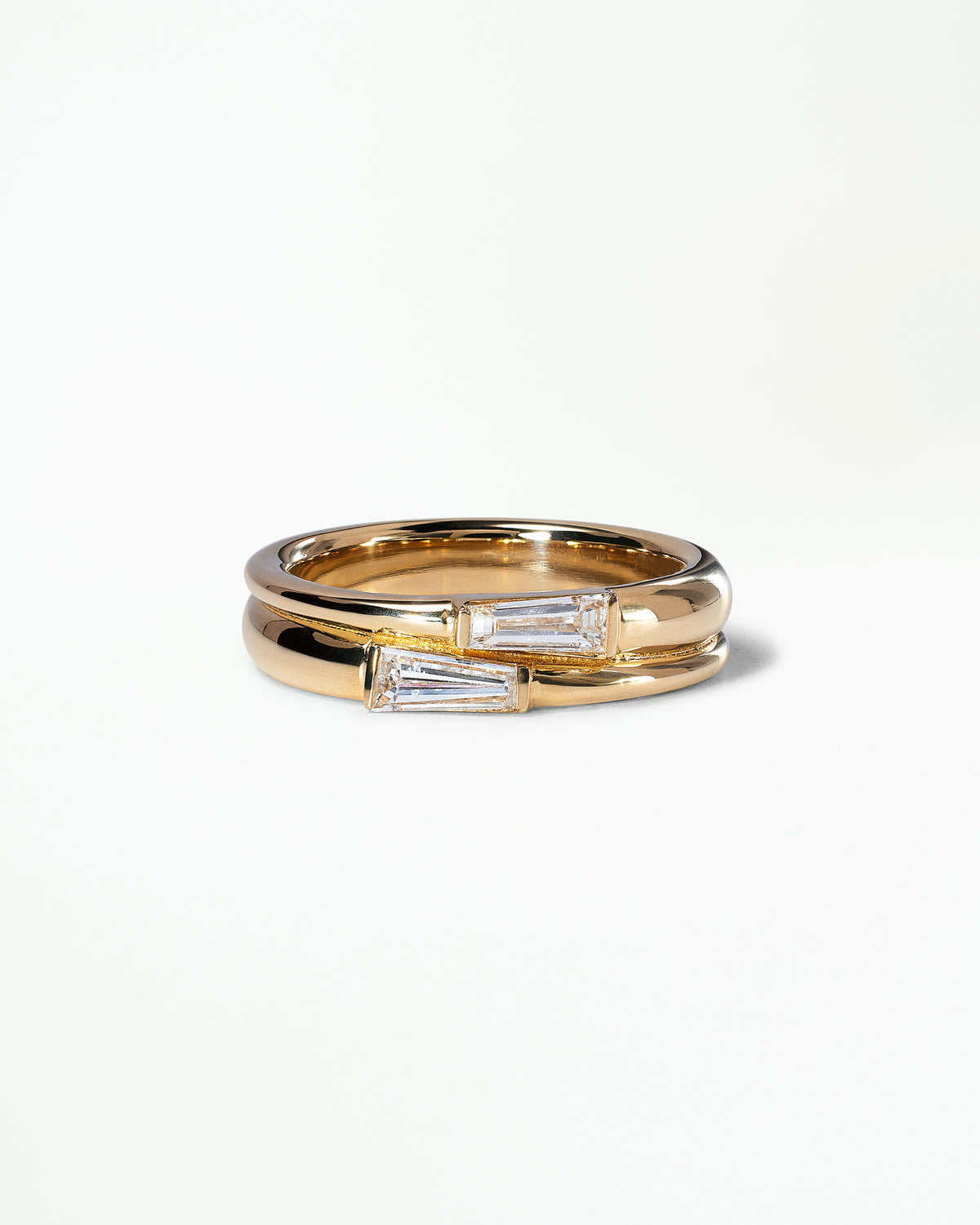 Baguette Cut Diamond Spiral Ring