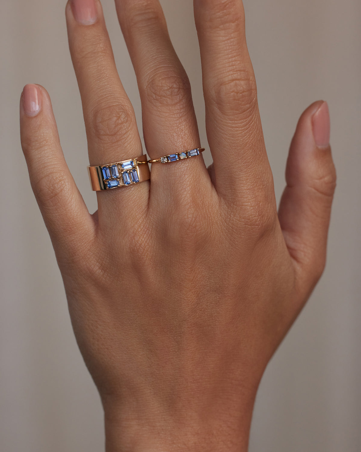 Baguette Cut Sapphire Menhir Ring No. 2