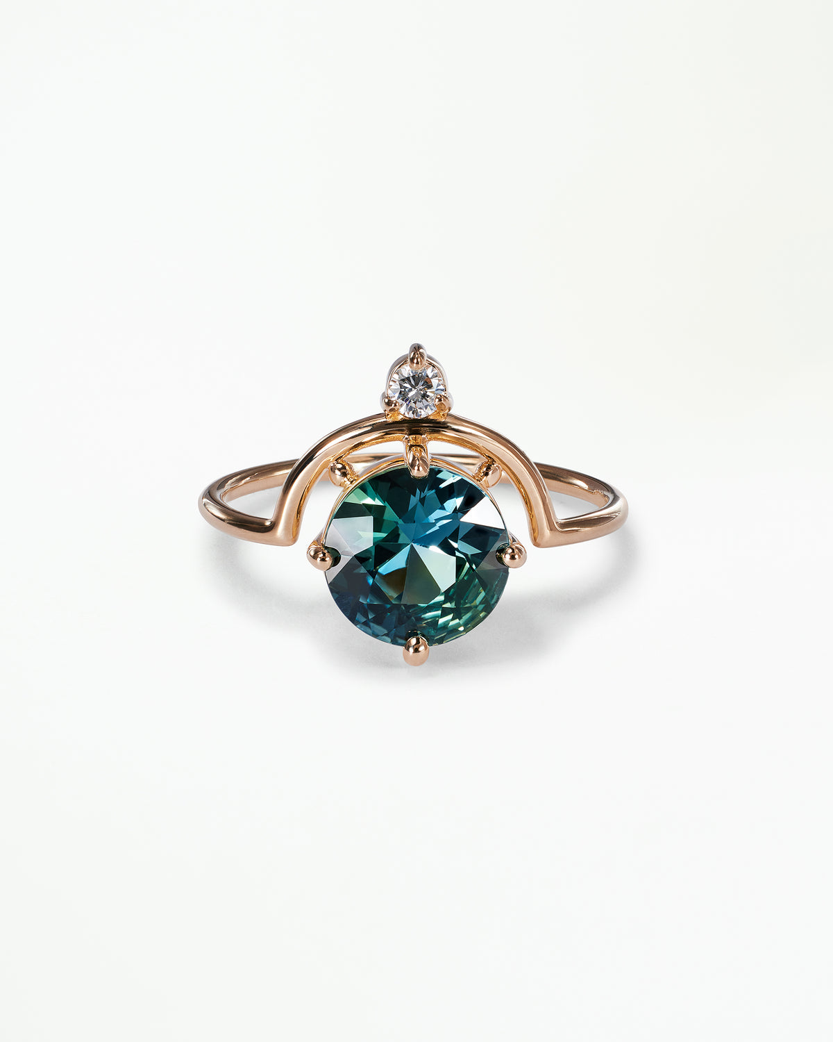 Brilliant Cut Sapphire Nestled Ring No. 22