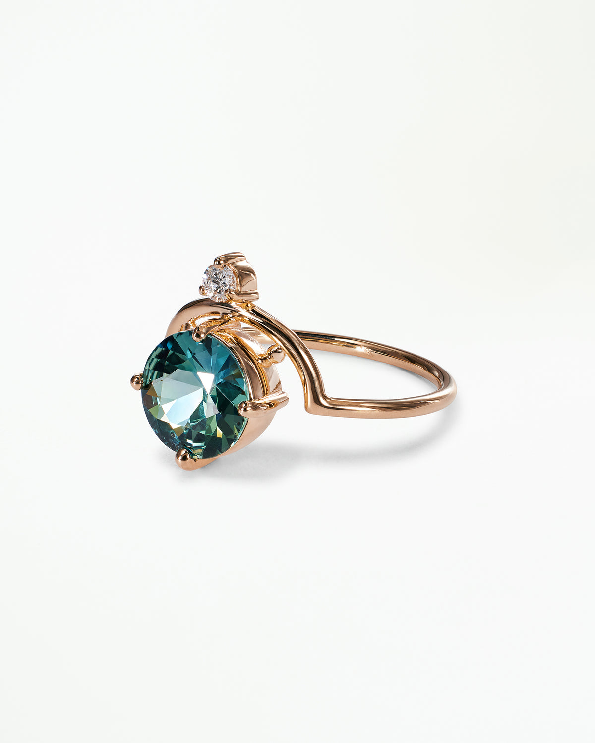 Brilliant Cut Sapphire Nestled Ring No. 22