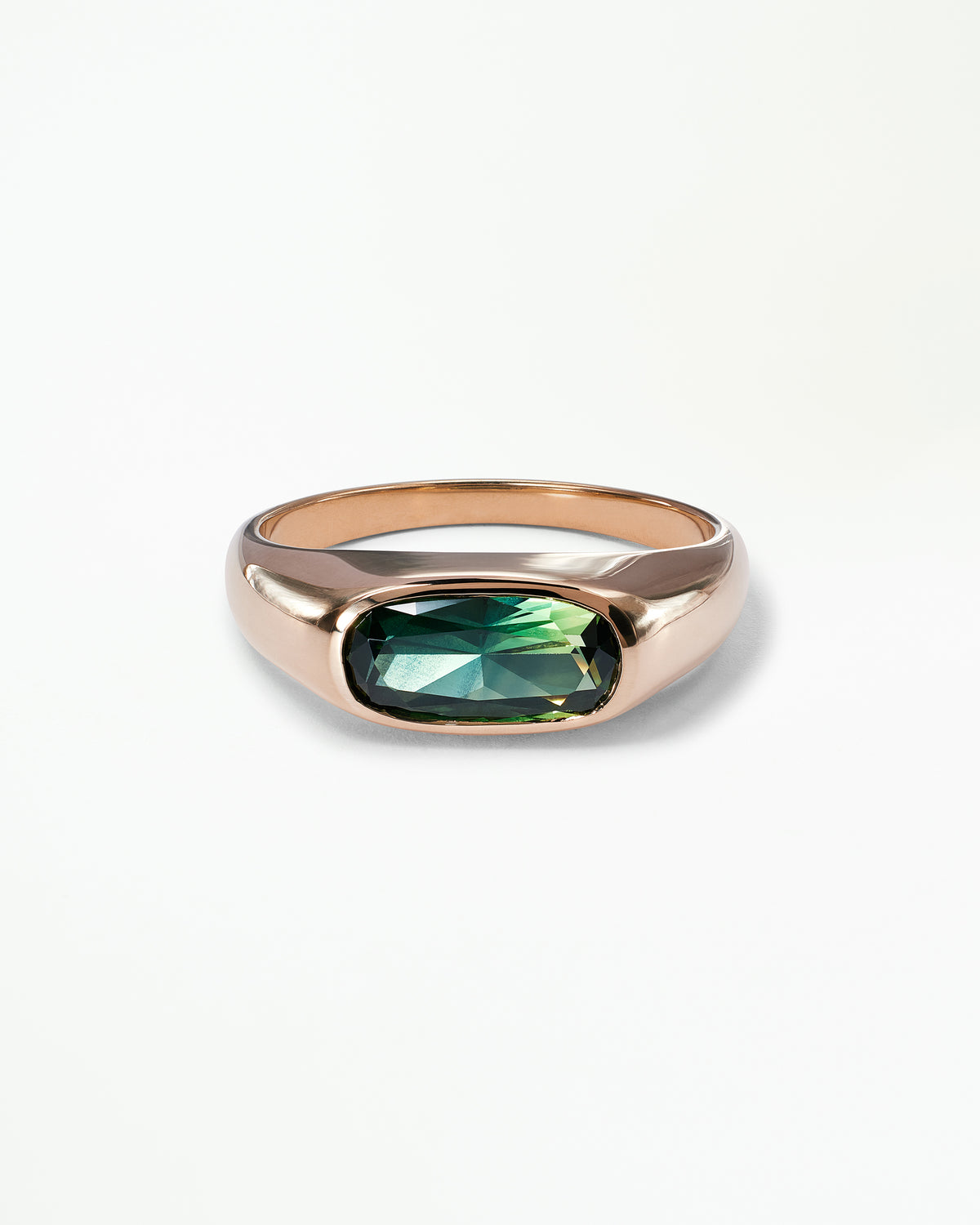 Cushion Cut Sapphire Signet Ring No. 63