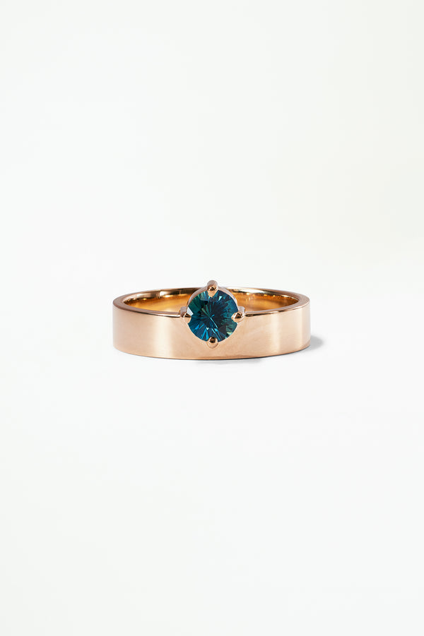 Medium Round Sapphire Monolith Ring