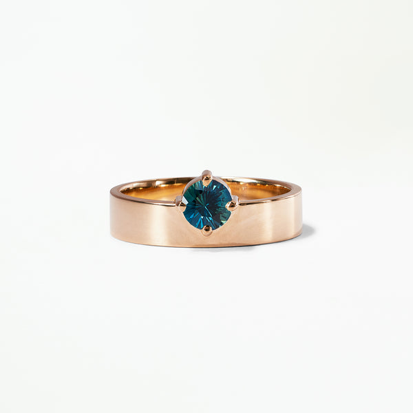 Medium Round Sapphire Monolith Ring