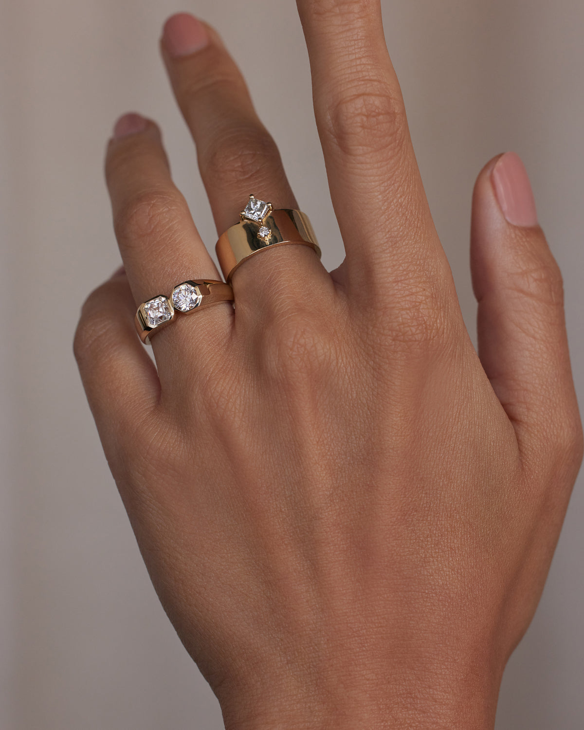 Diamond Dyad Signet Ring No. 15