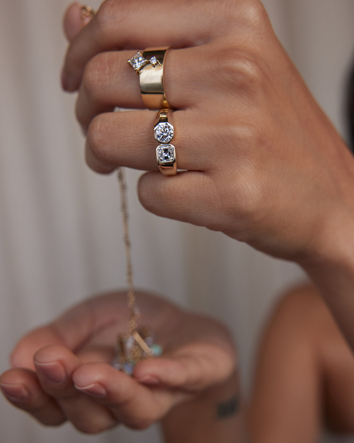 Diamond Dyad Signet Ring No. 15
